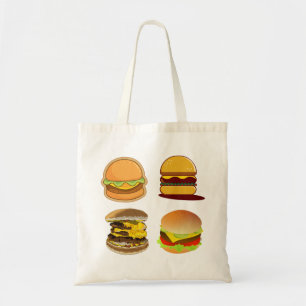 Hamburger, Cheeseburger, Eten Tote Bag