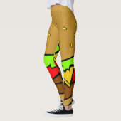 hamburger cheeseburger fast food leggings (Links)