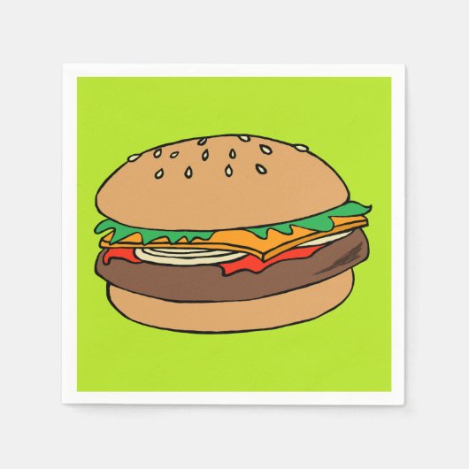 Hamburger-cocktailservet Servet (Voorkant)