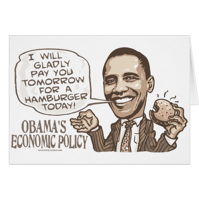 Hamburger de Barack mangeant la vitesse (Devant horizontal)