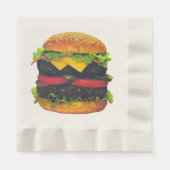 Hamburger de luxe double avec serviettes en papier (Devant)