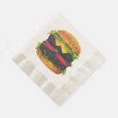 Hamburger de luxe double avec serviettes en papier (Coin)