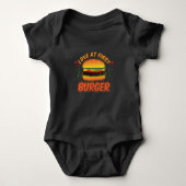 Hamburger Design for Fast Food and Burger Lovers Romper (Voorkant)