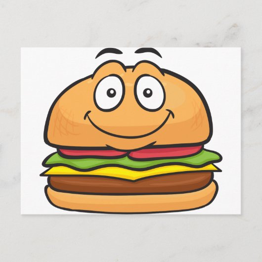 Hamburger Emoji Briefkaart (Voorkant)