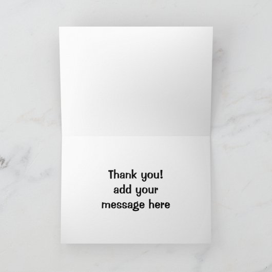 Hamburger en Fries fastfood maar junk friet hot Bedankkaart (Binnen)