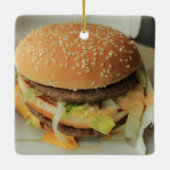 hamburger en friet keramisch ornament (Achterkant)