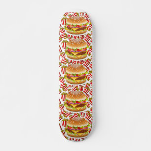 Hamburger en friet skateboard