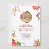 Hamburger et Fries Co Ed Baby shower Invitation (Devant)