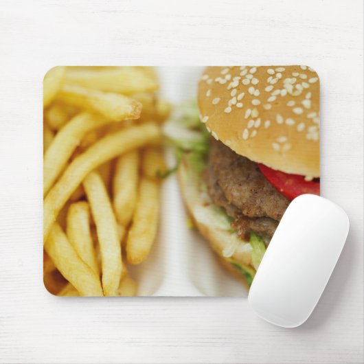 hamburger et tapis de souris classiques de (Avec souris)