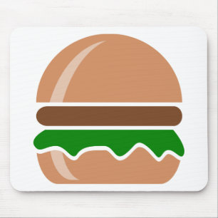 Hamburger fast food a sandwich muismat