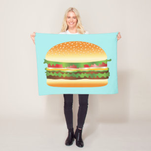 Hamburger Fleece Deken