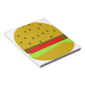 hamburger food fast food burger notitieblok (Schuin)