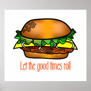 Hamburger Good Times Poster