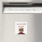 Hamburger Head-Man over wit Magneet (Insitu (Vaatwasser))