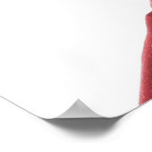 Hamburger Head-Man over wit Poster (Hoek)