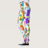 Hamburger Hearts Ice Cream Leggings (Links)