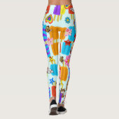 Hamburger Hearts Leggings de crème glacée (Dos)