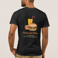 Hamburger Hotdog Restaurant Aangepast Logo en Teks