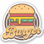 Hamburger Icon Sticker (Voorkant)