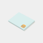 Hamburger Illustratie met tomaat en sla Post-it® Notes (Schuin)