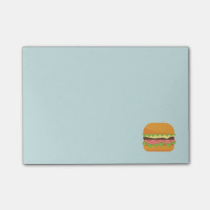 Hamburger Illustratie met tomaat en sla Post-it® Notes