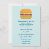 Hamburger - Invitation de la fête du barbecue d'ét (Dos)