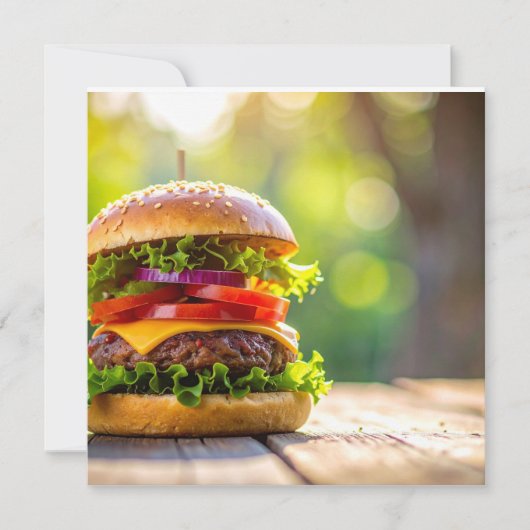 hamburger kaart (Voorkant)
