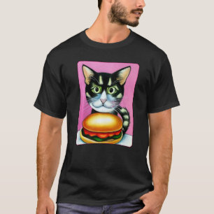 Hamburger Kat  Katburger Burger Spin Meow Kat   2 T-shirt