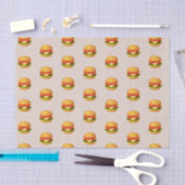 Hamburger Lover Cheeseburger Cute Tiled Pattern Tissuepapier (Craft)