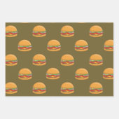 Hamburger Lover Cute Tiled Pattern Inpakpapier Vel (Voorkant)