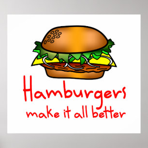 Hamburger Lover Poster