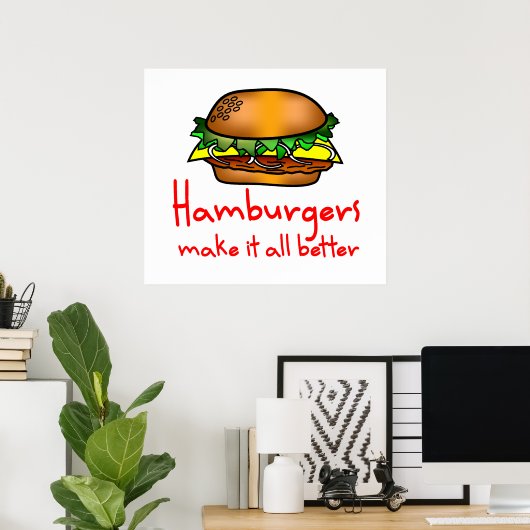 Hamburger Lover Poster (Thuiskantoor)