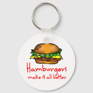 Hamburger Lover Sleutelhanger