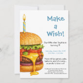 Hamburger Party Cookout | Verjaardag kinderen Kaart (Voorkant)