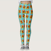 Hamburger Pattern Leggings (Voorkant)