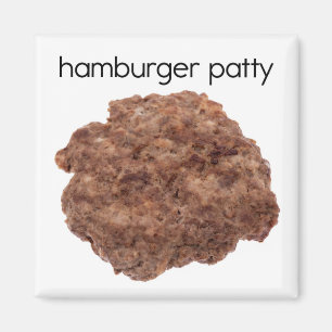 Hamburger Patty Refkoelkast Magnet Magneet