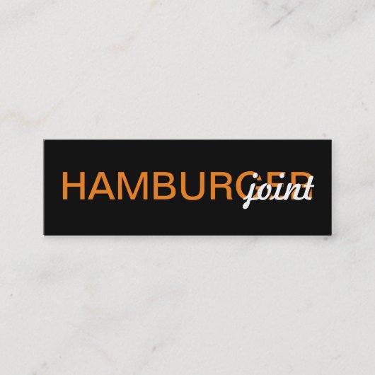 hamburger punch - kaart (Voorkant)