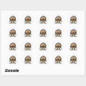 Hamburger Ronde Sticker (Vel)