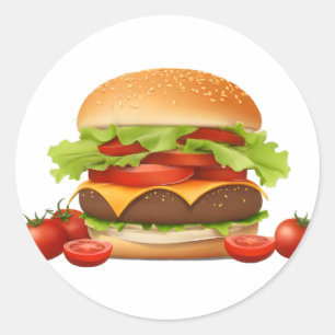 Hamburger Ronde Sticker