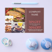 hamburger sandwich private chef catering flyer (Enkel)