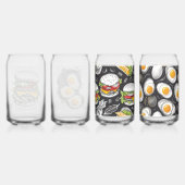 Hamburger  schets van CallisC Arts Blikvorm Glas (Achterkant)