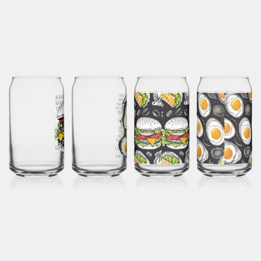 Hamburger  schets van CallisC Arts Blikvorm Glas (Rechts)