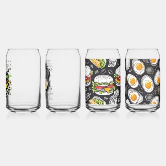Hamburger schets van CallisC Arts Blikvorm Glas (Links)