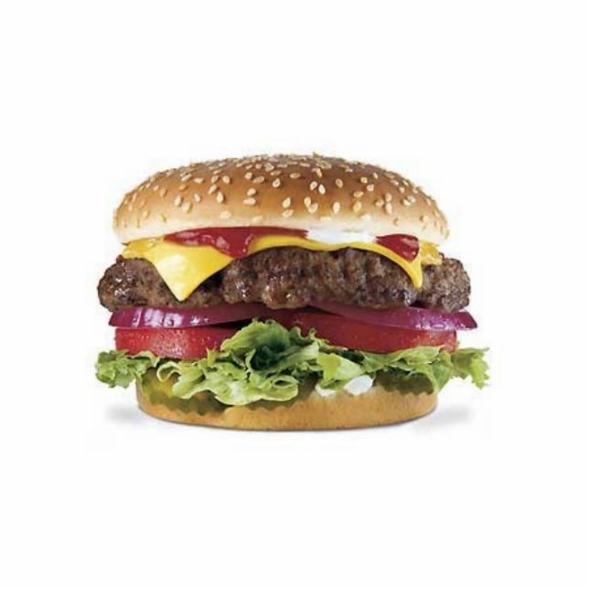 Hamburger Sculpture Staand Fotobeeldje (Voorkant)