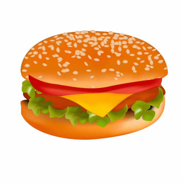 Hamburger Staand Fotobeeldje (Voorkant)