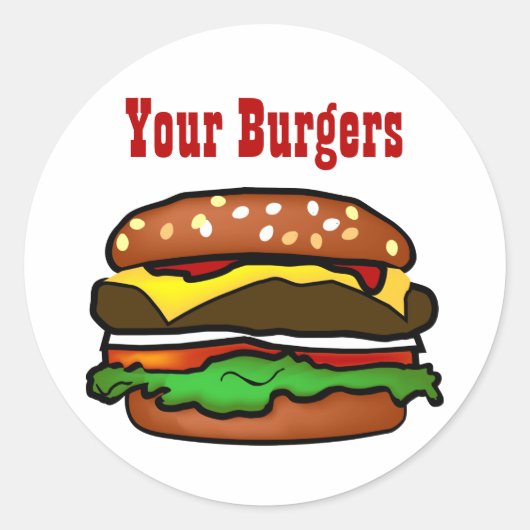 Hamburger Sticker (Voorkant)