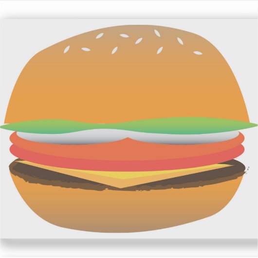 Hamburger Sticker (Voorkant)