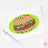 Hamburger sticker (Envelop)