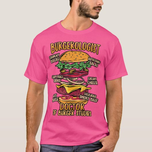 Hamburger Studies - Doctor in de Burger Studies De T-shirt (Voorkant)