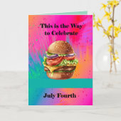 Hamburger sur la quatrième carte (Fleur jaune)